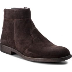 Kozaki GEOX - U Jaylon F U84Y7F 000HM C6024 Dk Coffee. Brązowe glany męskie Geox, z materiału. W wyprzedaży za 389,00 zł.