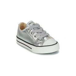 Buty Dziecko Victoria BASKET METALICO AUTOCLAVE KID. Szare trampki dziewczęce Victoria, bez wzorów, bez zapięcia. Za 135,20 zł.