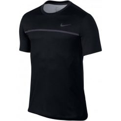 Nike Męska Koszulka Challenger Crew Black Gridiron Black M. Czarne bez kategorii marki Nike, m, na fitness i siłownię. Za 215,00 zł.
