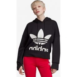 Adidas Originals Bluza Czarny. Czarne bluzy damskie adidas Originals, z nadrukiem, z bawełny, bez rękawów, bez kaptura. Za 283,95 zł.