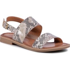 Sandały LASOCKI - WI23-FOXI-14F Brown. Brązowe klapki damskie Lasocki, bez wzorów, ze skóry, bez obcasa, na obcasie. Za 119,99 zł.