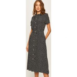 Polo Ralph Lauren - Sukienka. Czarne sukienki damskie Polo Ralph Lauren, na co dzień, w grochy, z wiskozy, casualowe, polo, z krótkim rękawem, krótkie, midi, rozkloszowane. W wyprzedaży za 769,90 zł.