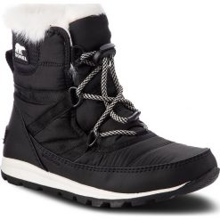 Śniegowce SOREL - Youth Whitney Short Lace NY1897 Black/Sea Salt 011. Czarne śniegowce dziewczęce Sorel, bez zapięcia. W wyprzedaży za 249,00 zł.