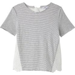 T-shirty damskie: T-shirt z okrągłym dekoltem, krótki rękaw, paski