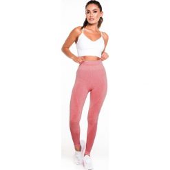 Gym Hero - Legginsy Pink Powder. Różowe spodnie damskie marki Gym Hero, s, z dzianiny, z podwyższonym stanem. Za 189,90 zł.