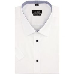 Koszula bexley 2488/4 krótki rękaw custom fit biały. Białe koszule męskie Recman, m. Za 89,99 zł.