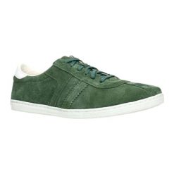 Skórzane sneakersy w kolorze zielonym. Zielone trampki męskie Gino Rossi, bez wzorów, ze skóry, na sznurówki. W wyprzedaży za 229,95 zł.