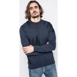 Pepe Jeans - Bluza Giles. Niebieskie bluzy męskie Pepe Jeans, m, bez wzorów, z elastanu, z okrągłym kołnierzem, bez rękawów, bez kaptura. W wyprzedaży za 199,90 zł.