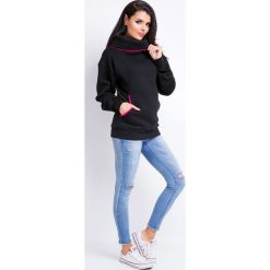 Bluza A160 czarny. Czarne bluzki damskie Awama, s, bez wzorów, bez rękawów. Za 121,77 zł.