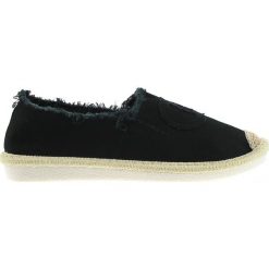 Espadryle damskie z plecionką czarne (38). Czarne espadryle damskie Estetino, bez wzorów, bez obcasa. Za 49,00 zł.