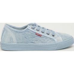 Levi's - Tenisówki. Niebieskie trampki i tenisówki damskie marki Levi's®, bez wzorów, z gumy, na sznurówki. Za 189,90 zł.