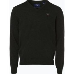 Swetry klasyczne męskie: Gant – Sweter męski, zielony