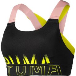 Puma stanik sportowy Feel It Bra M Black-Bridalrose-Yellowalert S. Czarne biustonosze damskie termoaktywne Puma, s, bez wzorów. Za 169,00 zł.