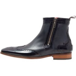 Buty zimowe męskie: Jeffery West SCARFACE DOUBLE ZIP BROGUE Botki kowbojki i motocyklowe blue