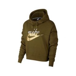 Nike Rajd Sportswear, 10 | SPORTSWEAR | KOBIETY | BLUZKA Z KAPTUREM I DŁUGIM RĘKAWEM | OLIWKOWY PŁATEK | M. Zielone bluzy damskie Nike, m, bez wzorów, z długim rękawem, długie, z kapturem. W wyprzedaży za 379,04 zł.
