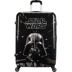 Walizka "Star Wars Legend" w kolorze czarnym - 52,5 x 72 x 31 cm. Czarne walizki Samsonite & Co., z motywem z bajki, z materiału, retro. W wyprzedaży za 263,95 zł.