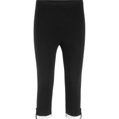 Legginsy rybaczki bonprix czarny. Czarne legginsy damskie bonprix, bez wzorów. Za 34,99 zł.