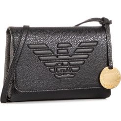 Torebka EMPORIO ARMANI - Y3E148 YGF8B 82846 Nero. Czarne listonoszki damskie Emporio Armani, bez wzorów, ze skóry ekologicznej, bez dodatków. Za 589,00 zł.