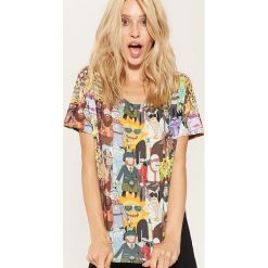 T-shirty damskie: T-shirt z nadrukiem rick and morty - Wielobarwn