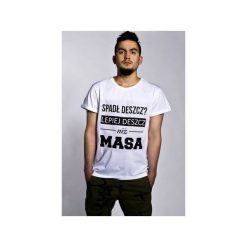 Koszulka Masa. Białe koszulki męskie marki ŁAP NAS, xl, z nadrukiem, bez kołnierzyka. Za 89,00 zł.