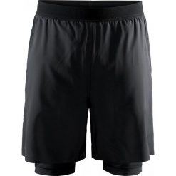 Craft szorty męskie Vent 2w1 (1908696-999000) L Black. Czarne spodenki sportowe męskie Craft, m, bez wzorów, sportowe, na fitness i siłownię. Za 239,00 zł.