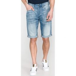 G-Star RAW 3301 Szorty Niebieski. Niebieskie spodenki i szorty męskie G-Star RAW, bez wzorów, z bawełny, retro. Za 352,95 zł.