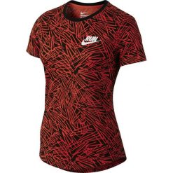 Nike Koszulka damska Run P W Palm Aop Tee czerwona r. S (739545 696). Czerwone topy sportowe damskie Nike, s. Za 84,97 zł.