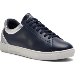Sneakersy EMPORIO ARMANI - X3X043 XL482 U157 Navy/Silver. Niebieskie półbuty damskie marki Emporio Armani, ze skóry ekologicznej. W wyprzedaży za 439,00 zł.