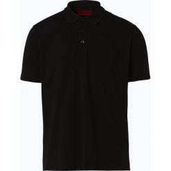 HUGO - Męska koszulka polo, czarny. Czarne koszulki polo męskie marki HUGO, m, z nadrukiem. Za 399,95 zł.