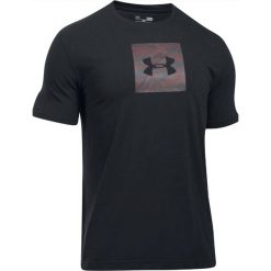 UA Camo Boxed Logo SS Tee 1297954-002. Czarne t-shirty męskie Under Armour, xs, bez wzorów, z bawełny, bez kołnierzyka. W wyprzedaży za 99,99 zł.