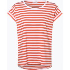 Vila - T-shirt damski – Vidreamers, pomarańczowy. Pomarańczowe t-shirty damskie Vila, xs, w paski, klasyczne, z klasycznym kołnierzykiem. Za 89,95 zł.