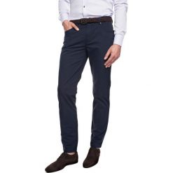 Spodnie botana 115 granatowy. Niebieskie spodnie męskie Recman, na co dzień, m, bez wzorów, z elastanu, klasyczne. Za 89,99 zł.