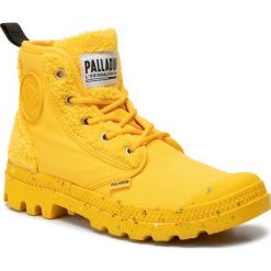 Trapery PALLADIUM - Pampa Pilou 76486-752-M Solar Power. Żółte trapery damskie Palladium, z materiału, klasyczne. Za 399,00 zł.