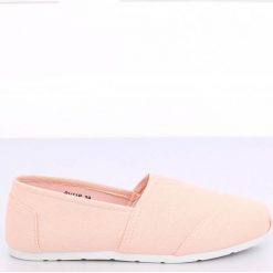 Tomsy damskie różowe BV11P Pink. Różowe espadryle damskie ButyModne, bez wzorów, z tkaniny, bez obcasa. Za 66,01 zł.