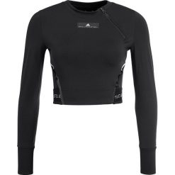 Adidas by Stella McCartney TRAIN CLIMACHILL Koszulka sportowa black. Czarne topy sportowe damskie marki adidas by Stella McCartney, l, z elastanu. W wyprzedaży za 208,45 zł.