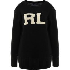 Polo Ralph Lauren VARSITY Sweter black/cream. Czarne swetry klasyczne damskie marki Polo Ralph Lauren, l, z bawełny. Za 839,00 zł.