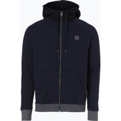Bluzy męskie: BOSS Casual – Męska bluza rozpinana – Zteen, niebieski