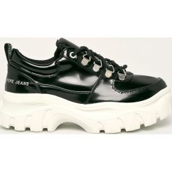 Pepe Jeans - Buty Mayfair Soir. Czarne buty sportowe damskie Pepe Jeans, bez wzorów, z jeansu, sportowe. W wyprzedaży za 269,90 zł.