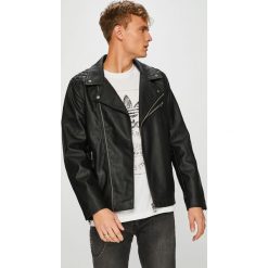 Guess Jeans - Kurtka. Czarne kurtki męskie bomber Guess Jeans, l, z jeansu. Za 799,90 zł.