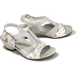 SUAVE 711022-91 ivory, sandały damskie. Sandały damskie Suave, bez wzorów, ze skóry, bez obcasa, na obcasie, na rzepy. Za 289,90 zł.
