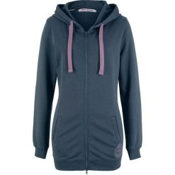 Długa bluza rozpinana bonprix nocny niebieski. Niebieskie bluzy damskie bonprix, długie. Za 69,99 zł.