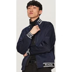 Kurtka typu bomber - Granatowy. Niebieskie kurtki męskie Reserved, s, bez wzorów, bez kaptura. Za 169,99 zł.
