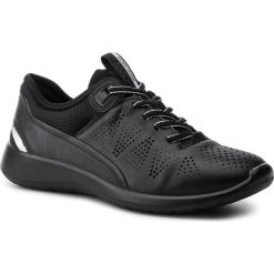 Półbuty ECCO - Soft 5 28306350352 Black/Black. Czarne półbuty damskie ecco, na co dzień, bez wzorów, ze skóry, bez obcasa, na płaskiej podeszwie, bez zapięcia. Za 479,00 zł.