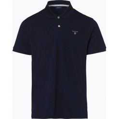 Gant - Męska koszulka polo, niebieski. Niebieskie koszulki męskie GANT, xl, bez wzorów, z bawełny, klasyczne, bez rękawów. Za 299,95 zł.