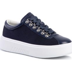 Sneakersy GEOX - D Nhenbus H D828DH 01485 C4000 Blue. Niebieskie półbuty damskie Geox, ze skóry. W wyprzedaży za 299,00 zł.