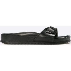 Birkenstock - Klapki Madrid Eva. Czarne kapcie męskie Birkenstock, z materiału, na klamry. Za 149,90 zł.