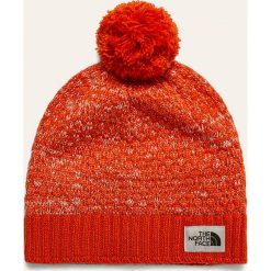 The North Face - Czapka. Pomarańczowe czapki damskie The North Face, na zimę, bez wzorów, z poliesteru. Za 129,90 zł.