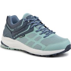 Trekkingi ELBRUS - Tevager Wp Wo's Smoke Blue/Mint. Niebieskie półbuty damskie ELBRUS, na co dzień, ze skóry ekologicznej, klasyczne, bez obcasa, bez zapięcia. Za 319,00 zł.