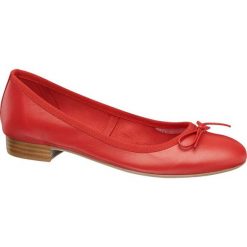 Baleriny damskie 5th Avenue czerwone. Czerwone baleriny damskie marki 5th Avenue, bez wzorów, ze skóry, bez obcasa, na obcasie. Za 139,90 zł.
