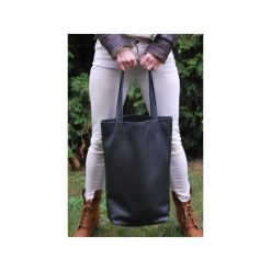 Duża skórzana torba Hobo. Czarne torby na laptopa Pracownia6-9, bez wzorów, ze skóry. Za 270,00 zł.